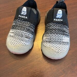 Rainbow panda toddler shoes